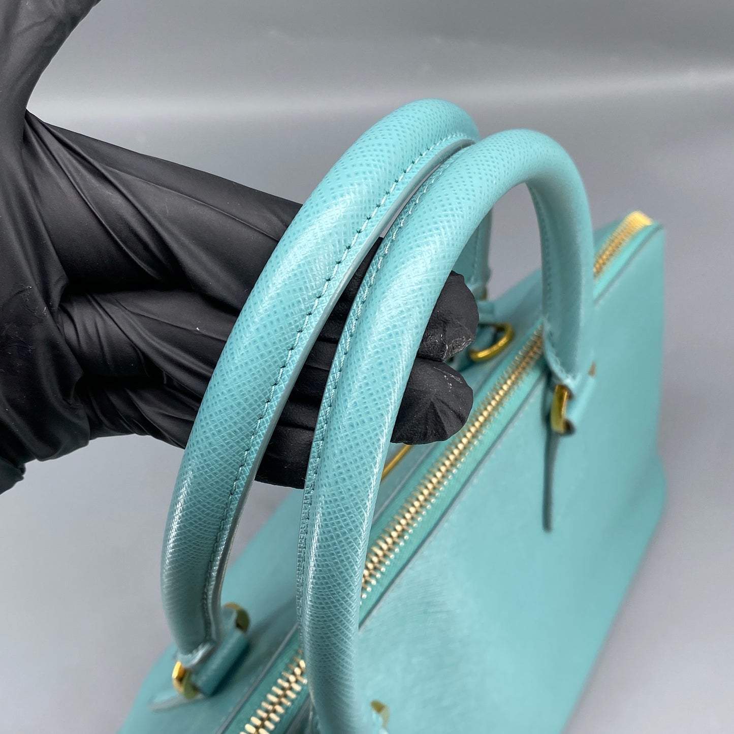 Prada Saffiano Tiffany Blue Promenade Handbag