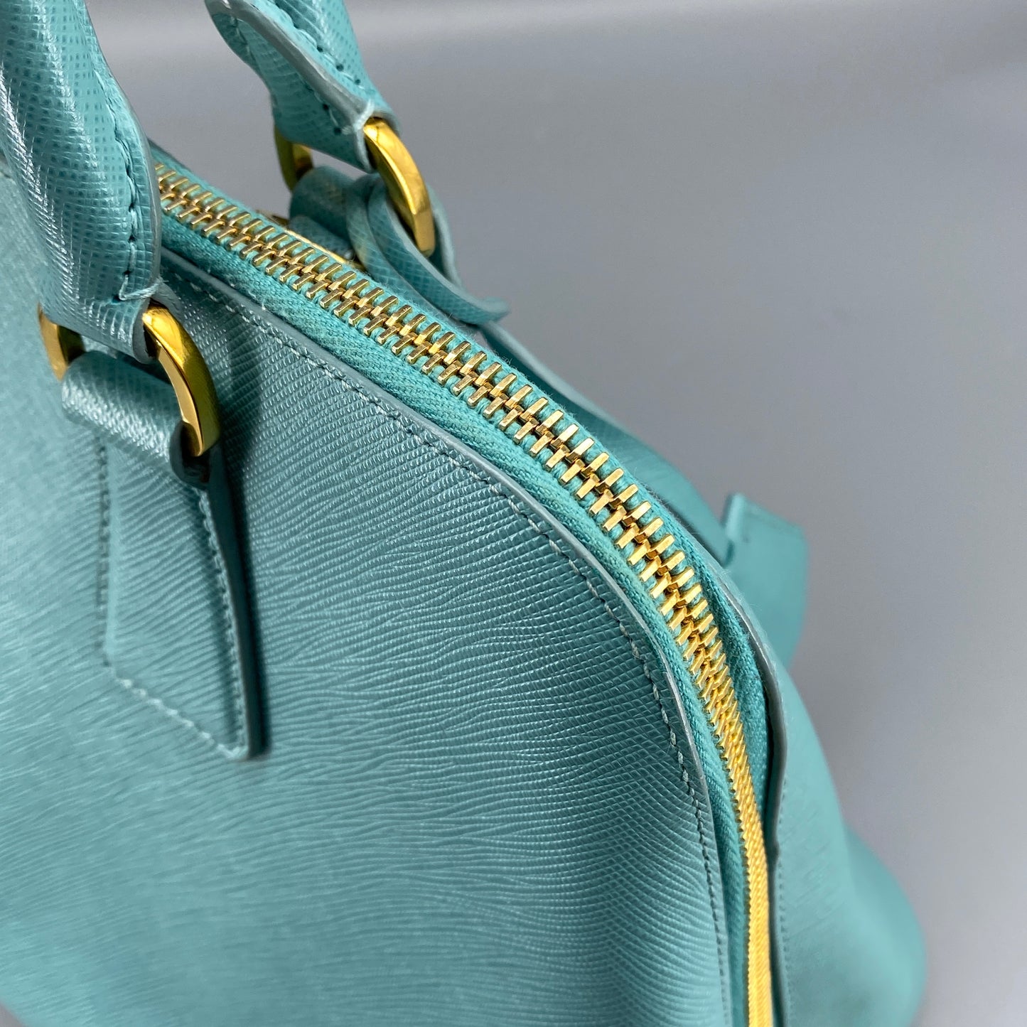 Prada Saffiano Tiffany Blue Promenade Handbag