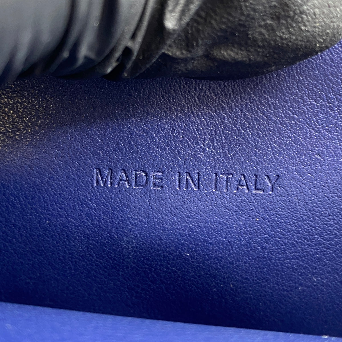 Christian Dior Diorever Navy Leather Top Handle Bag