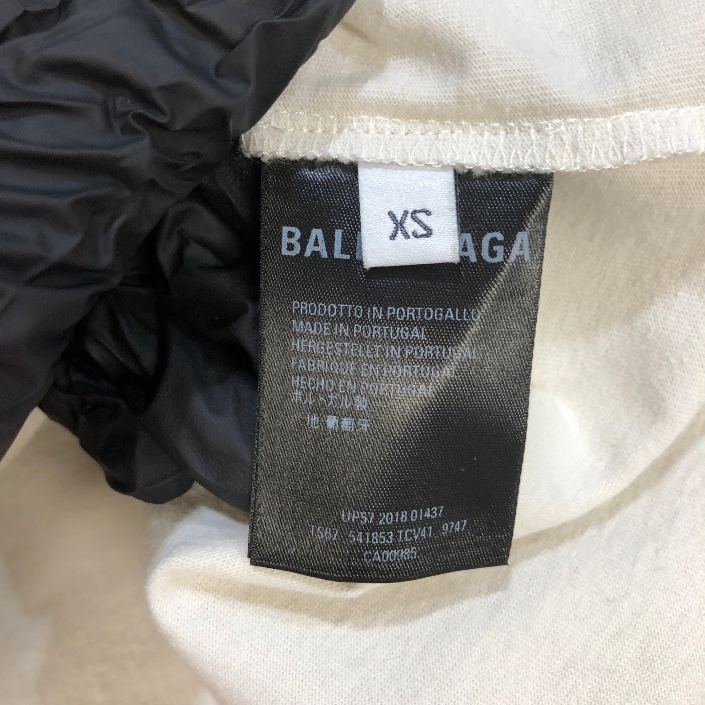 Balenciaga Cream Logo Short Sleeve T-Shirt Size XS