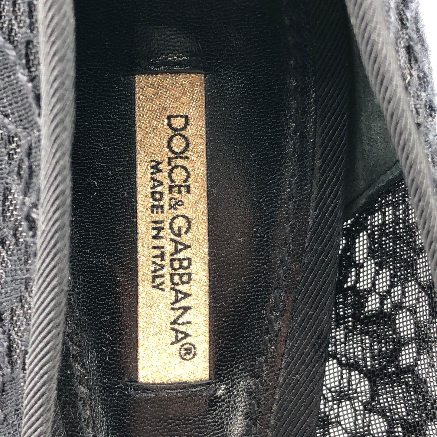 Dolce & Gabbana Lace Platform Peep-Toe Pumps Black Women’s Size 36.5