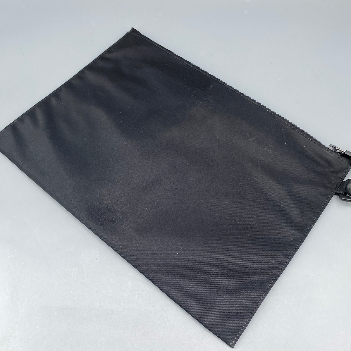 Versace Black Nylon Medusa Logo Wrist  Clutch Bag
