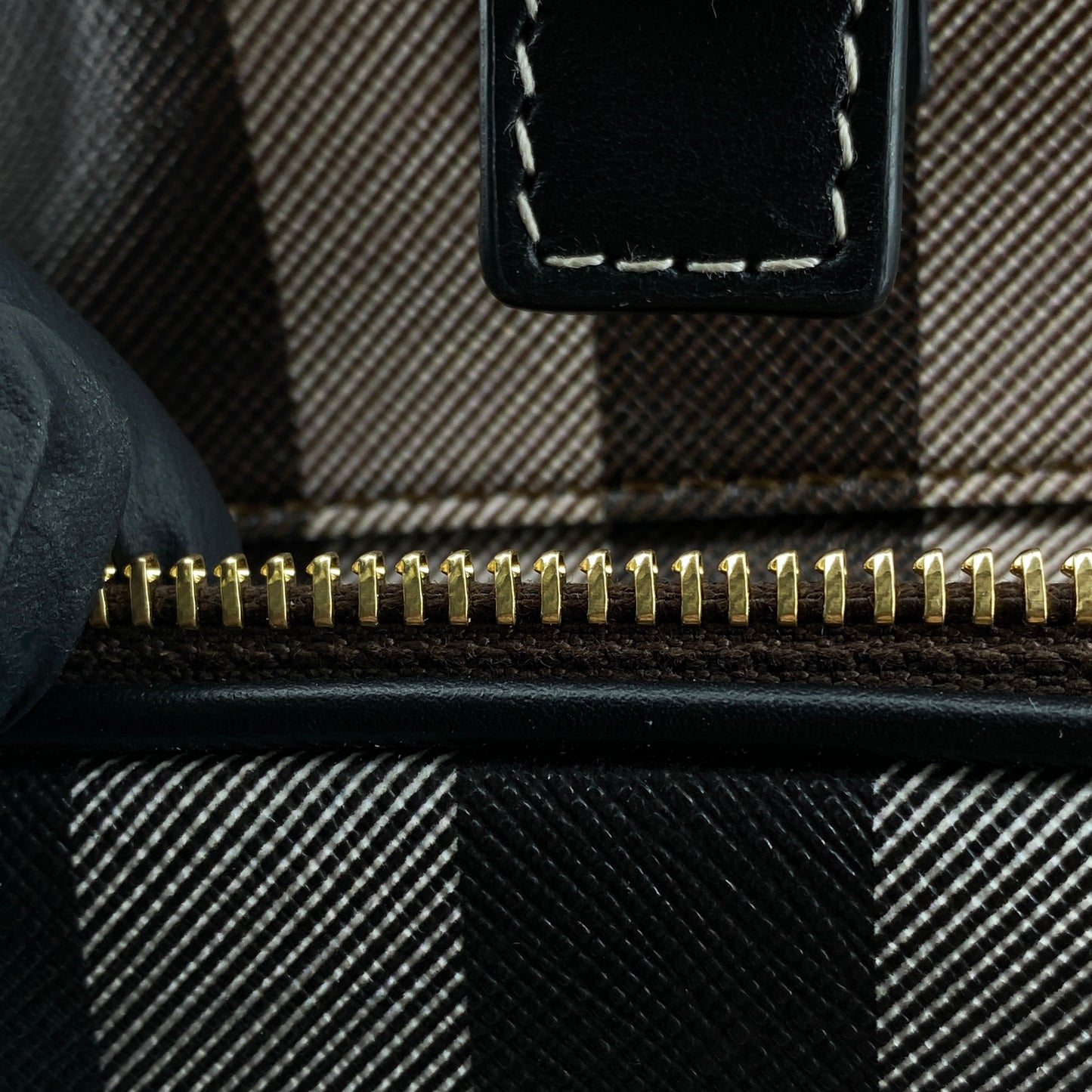 Burberry Brown Check Drawstring Backpack Bag