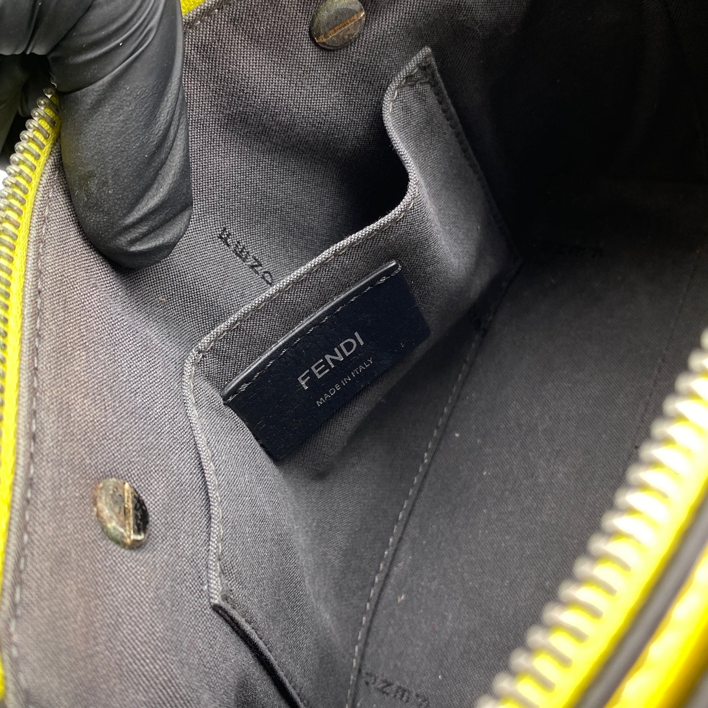 Fendi Yellow Leather By The Way Crossbody Bag