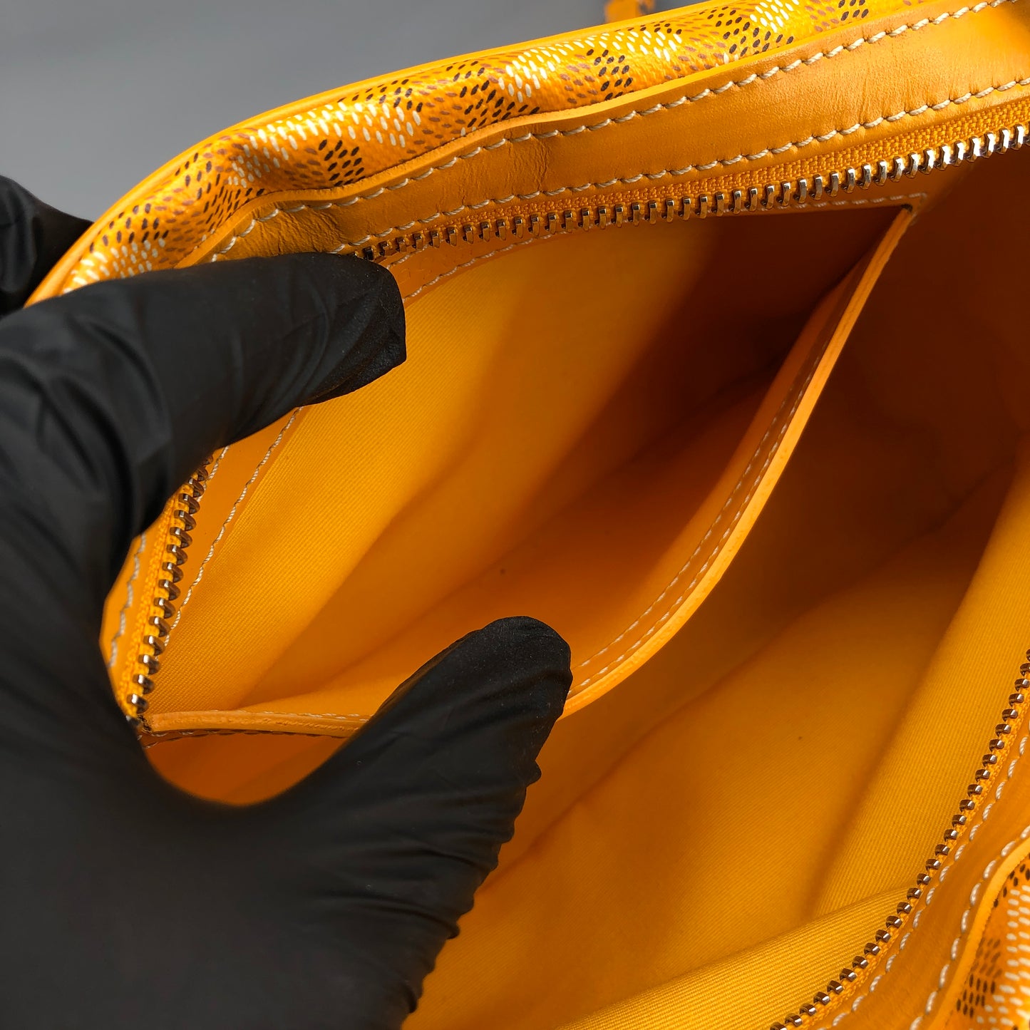 Goyard Cap-Vert Yellow Goyardine Canvas Crossbody Camera Bag