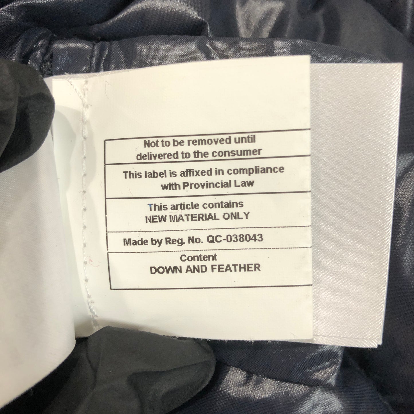 Moncler Kids Detachable Hood Down Jacket 6Y / 116cm Navy Blue
