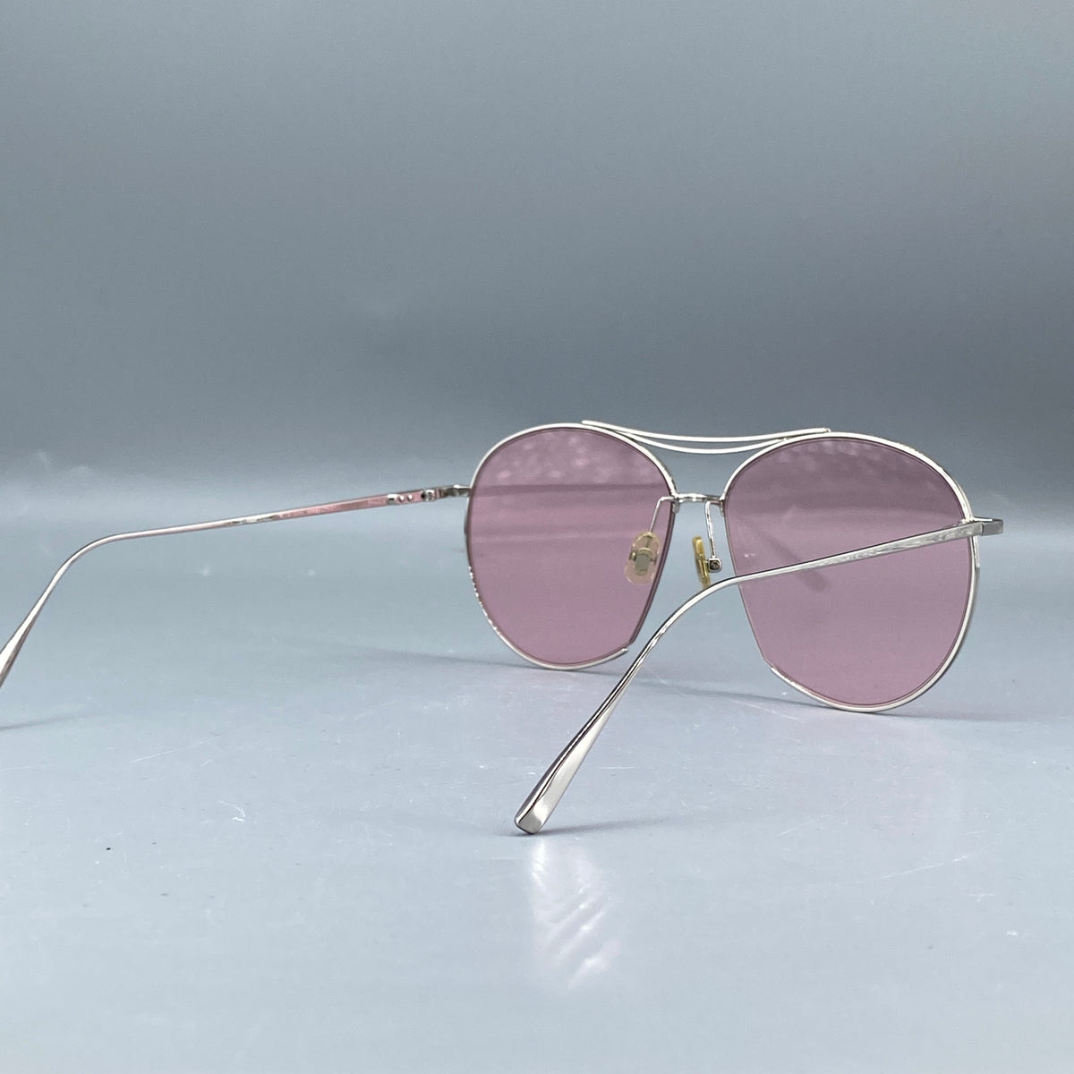 Gentle Monster Aviator Sunglasses Pink/Silver