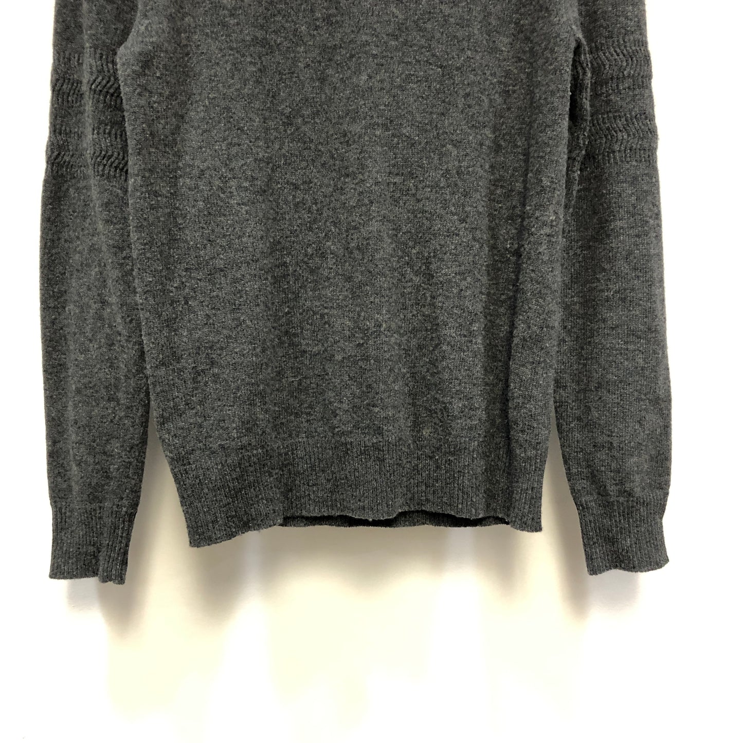 GIVENCHY Heather Grey Star Print Crew Neck Knit Sweater Size S