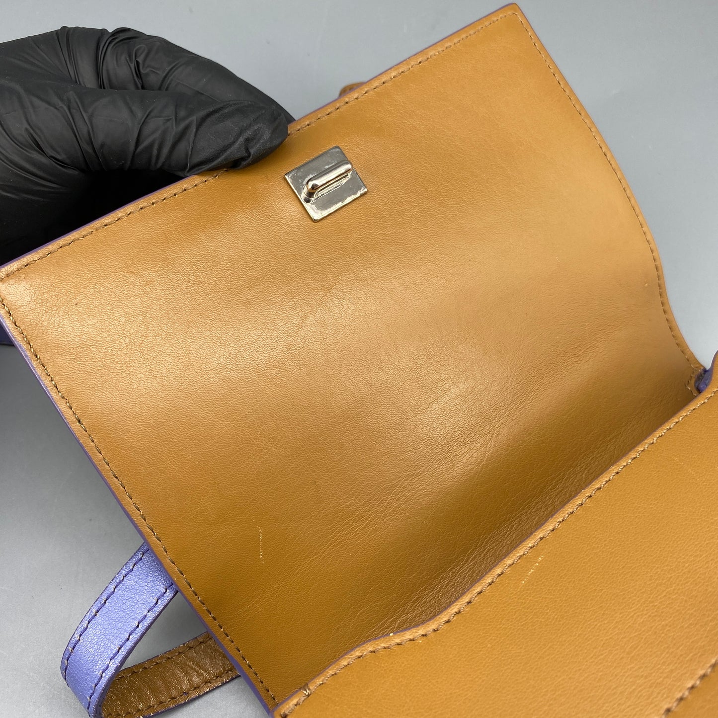 Givenchy Pandora Pure Crossbody Bag Caramel Purple White