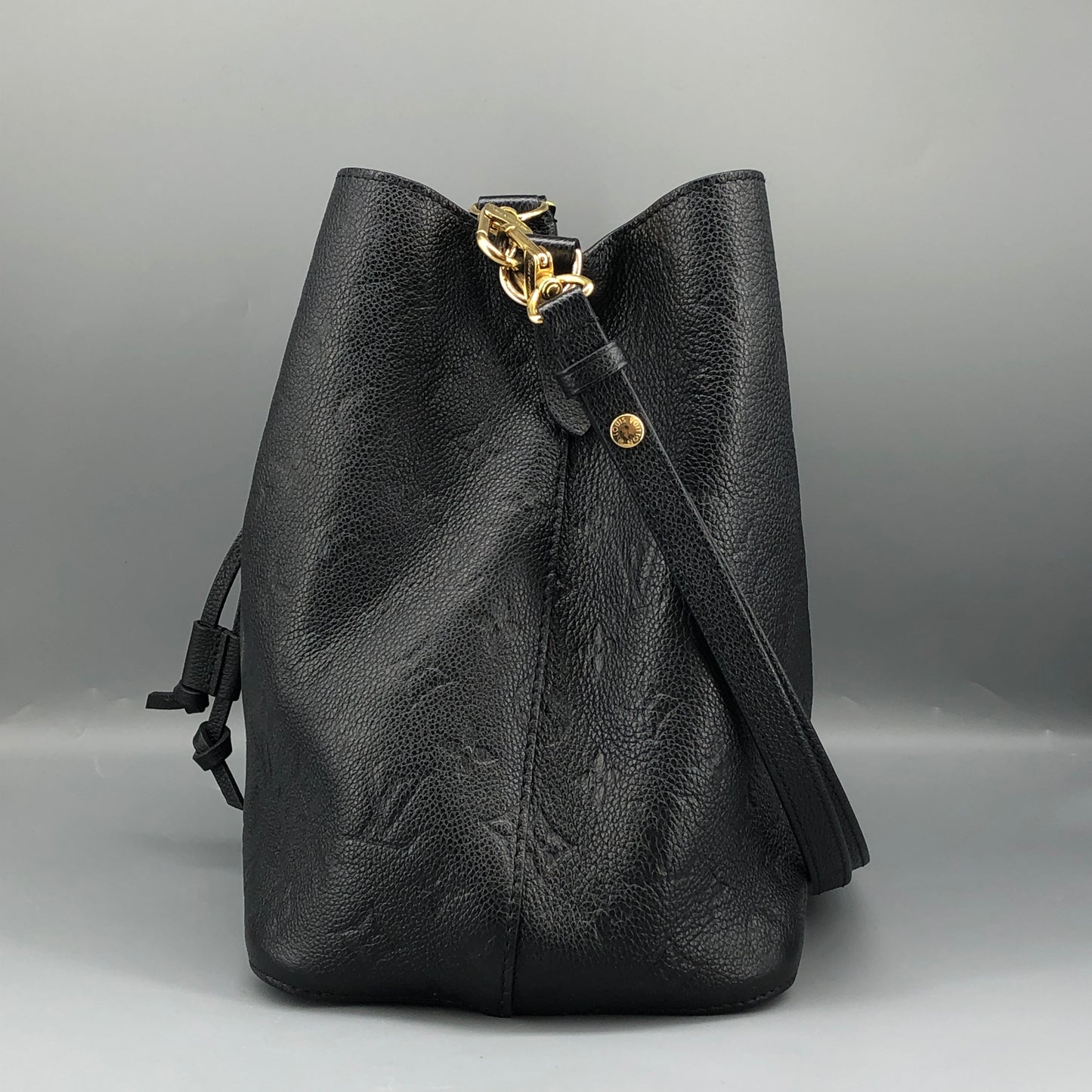Louis Vuitton Monogram Empreinte NeoNoe Bucket Bag Black