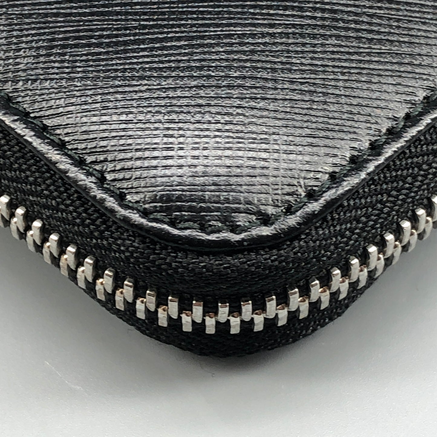Salvatore Ferragamo Black Gancini Zip-Around Long Wallet