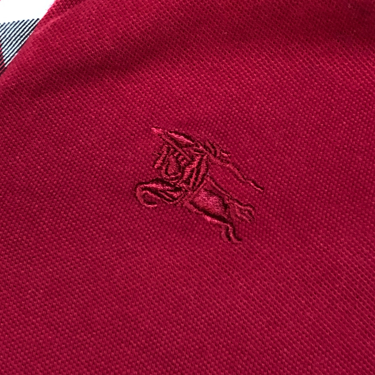 Burberry Red Polo Shirt Size S