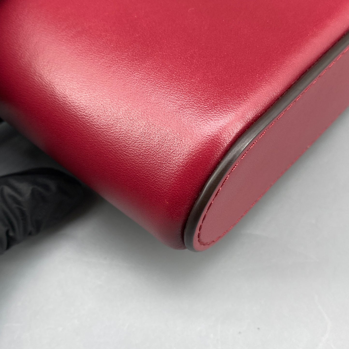 Michael Kors Red Leather Mini Vertical Crossbody Bag