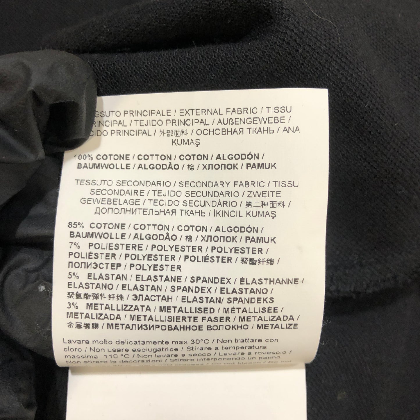 Versace Jeans Couture Logo Polo Shirt Size L Black