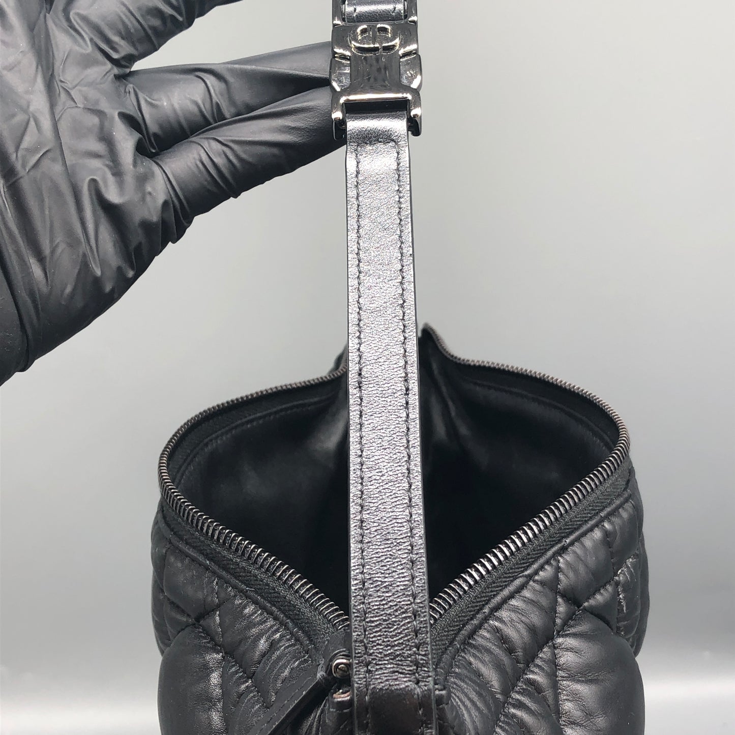 Christian Dior Toujours Medium Black Cannage Quilted Bag