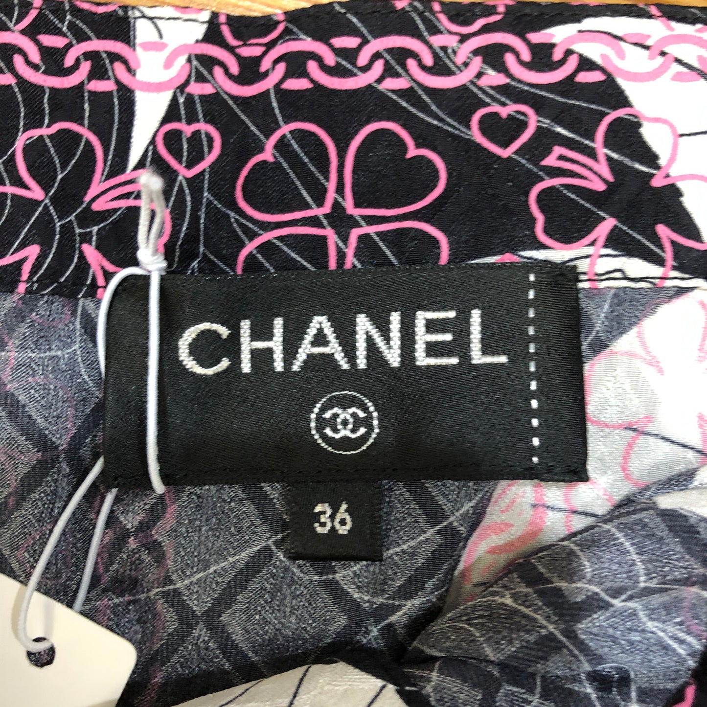 Chanel Camellia Print Corset Top Size 36