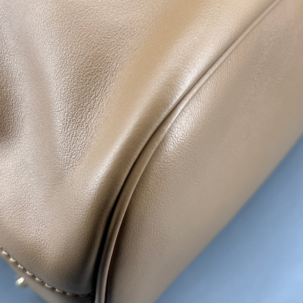 Fendi Brown beige Leather FF-clasp Backpack
