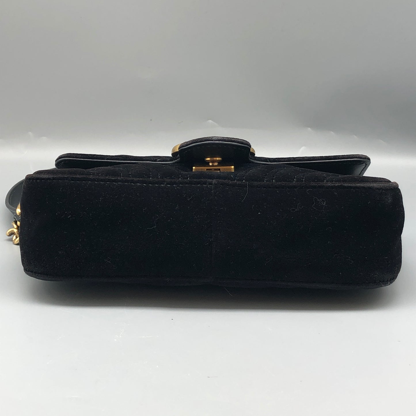 Gucci GG Marmont Velvet Shoulder Bag Black