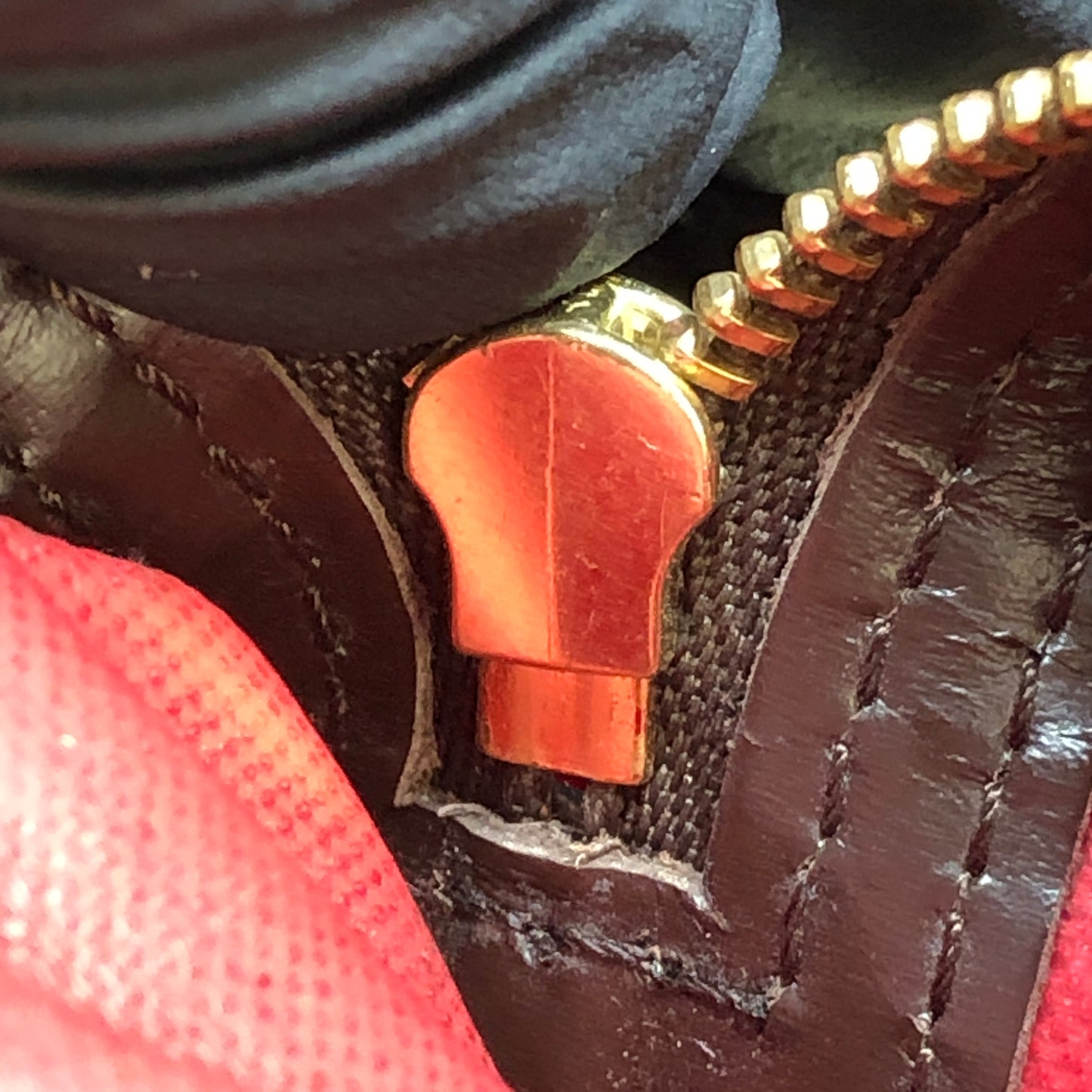 Louis Vuitton Neverfull Damier Ebene Tote Bag Brown