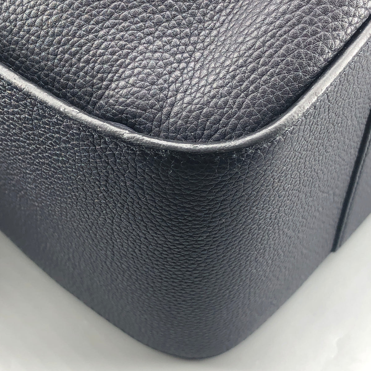 Loewe  Dark Blue Hammock Grained Leather Shoulder Bag