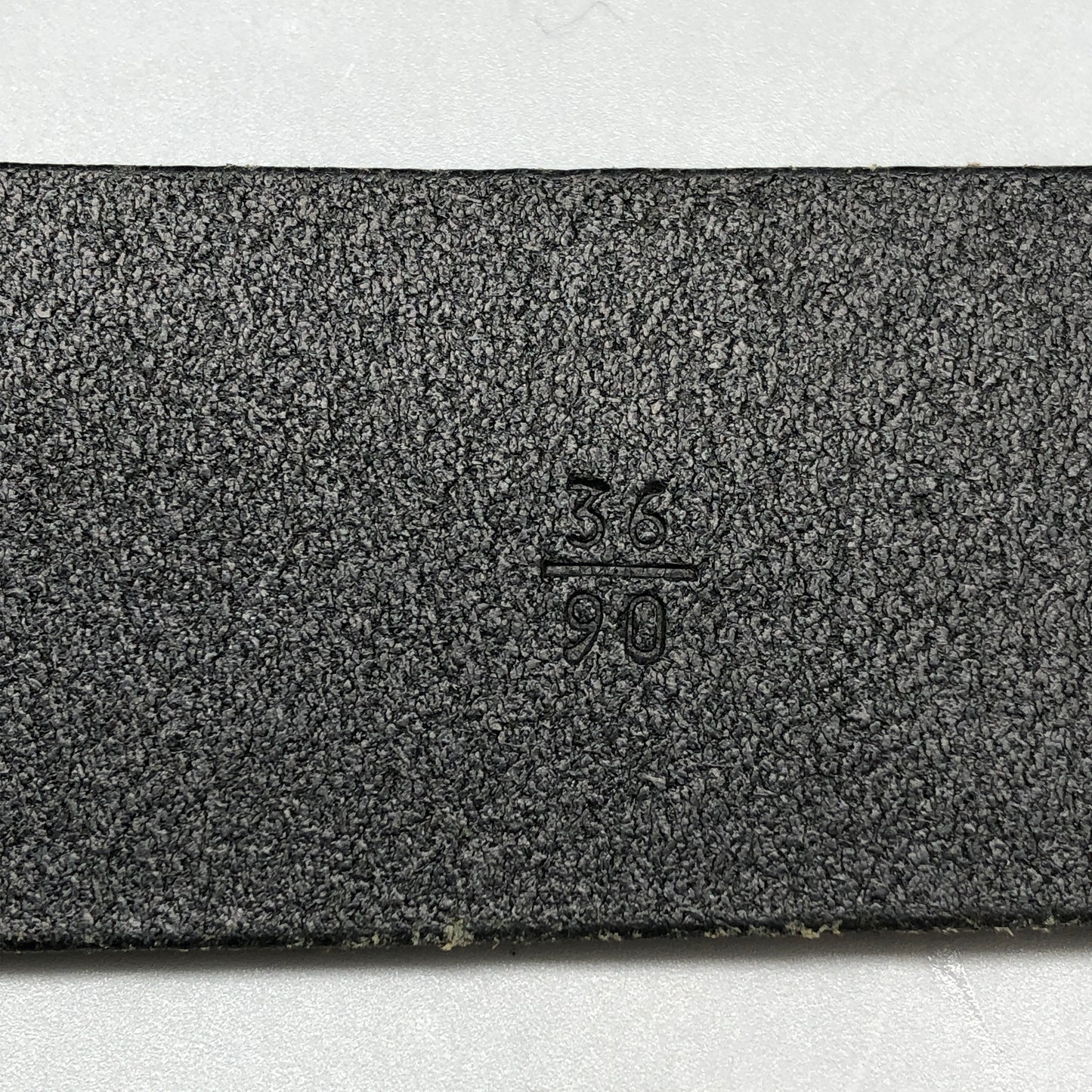 Prada Black Leather Oval Logo Buckle Belt 90cm