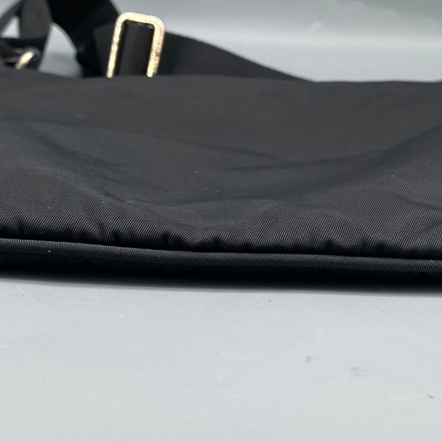 Prada Black Nylon Triangle Logo Crossbody Bag
