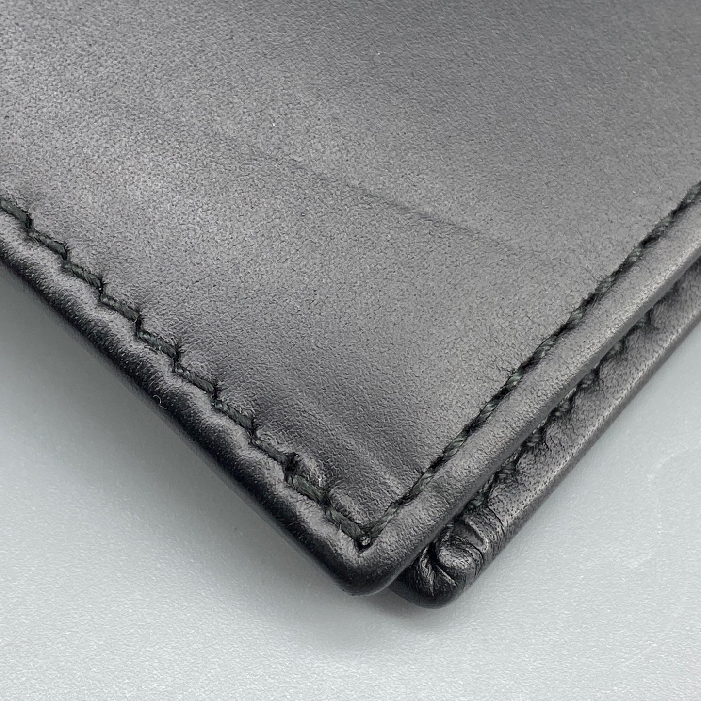 Ferragamo Black Smooth Leather Bi-fold Short Wallet