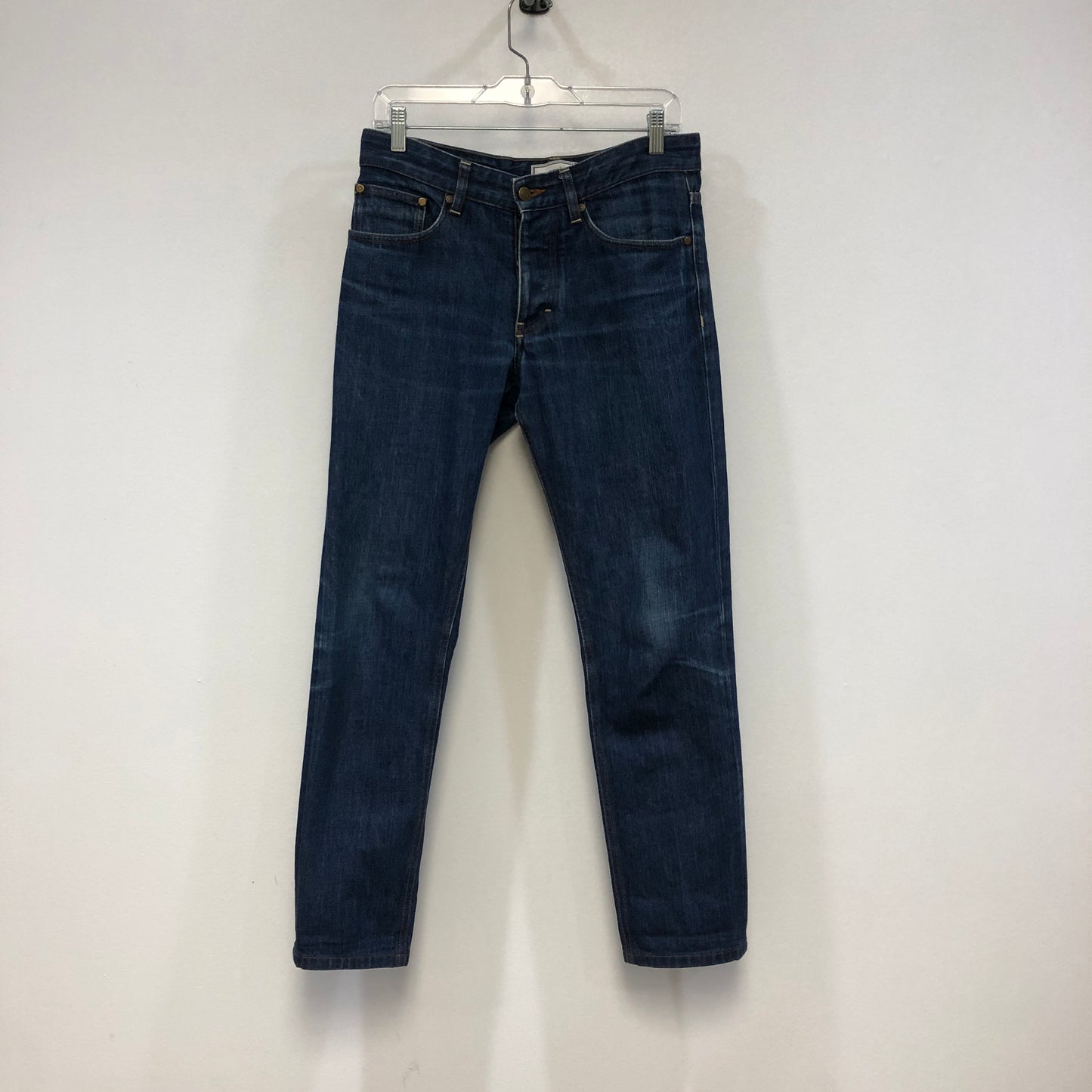 Ami Paris Blue Straight-Leg Denim Jeans Size 29