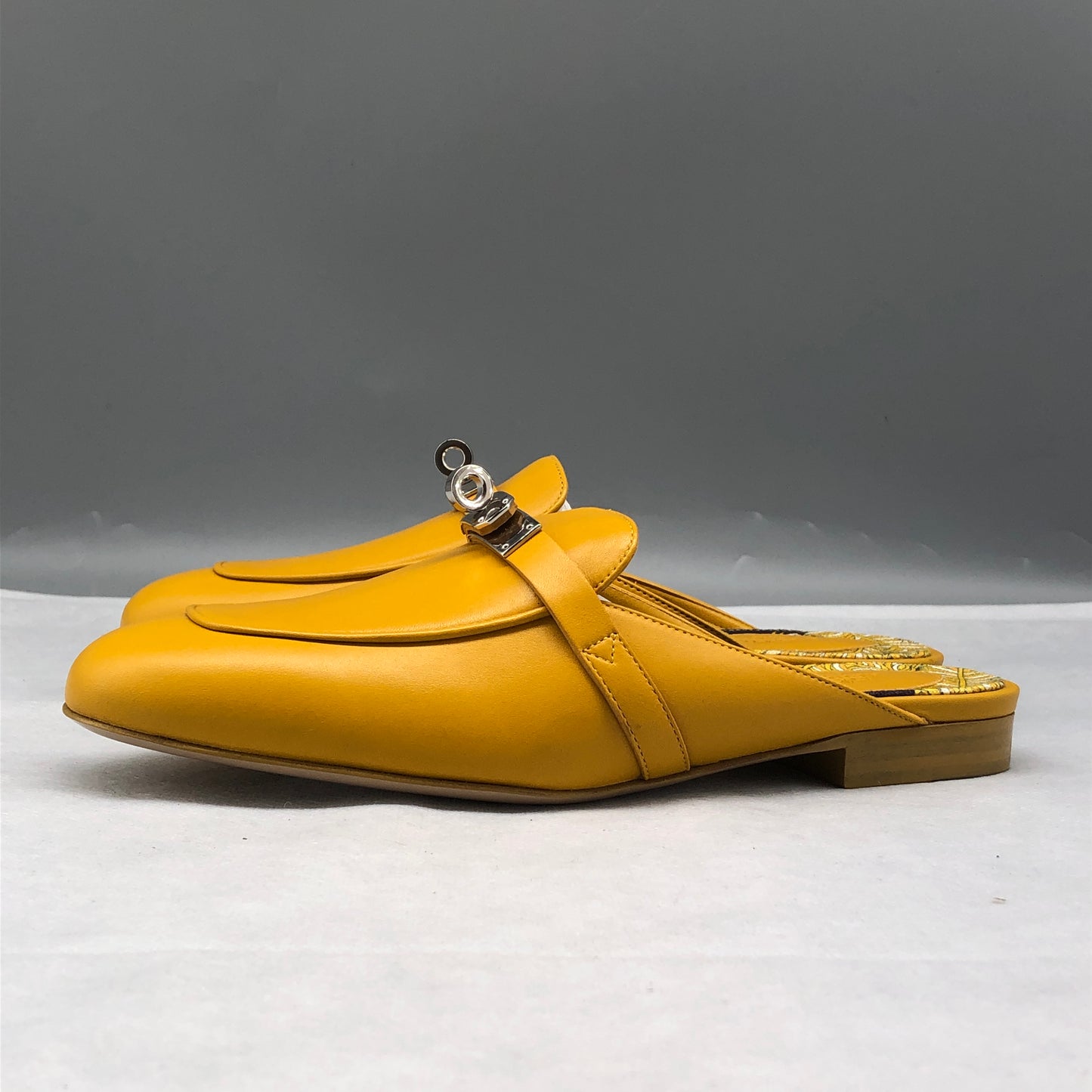 Hermes Women's Yellow Oz Mules shoes 37
