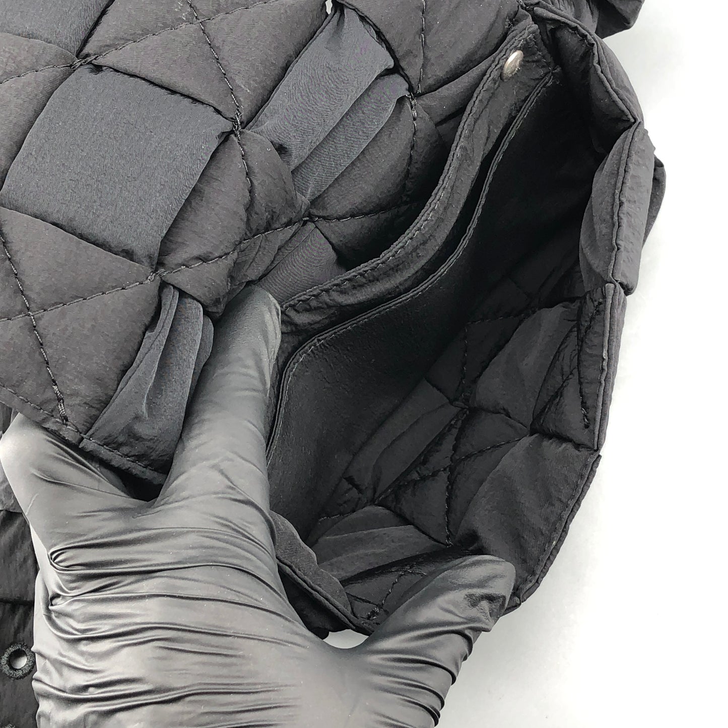 Bottega Veneta Intrecciato Padded Tech Cassette Mini Belt Bag Black