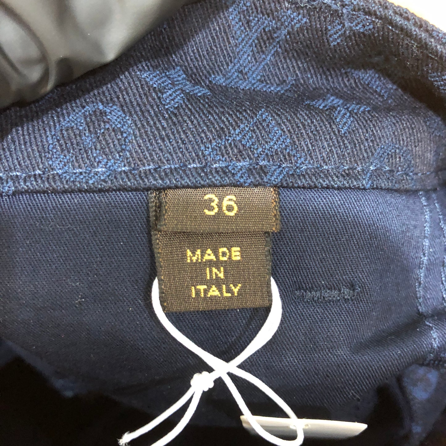 Louis Vuitton Monogram Navy Slim Fit Pants Size 36