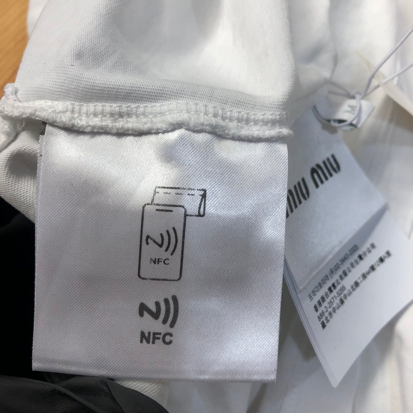 Miu Miu Long Sleeve T-Shirt White Size M