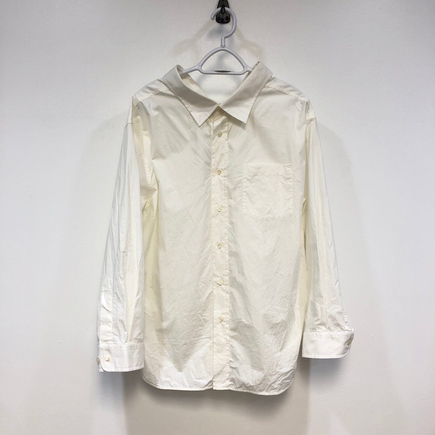 Balenciaga White Oversized Button-Down Shirt Size 34