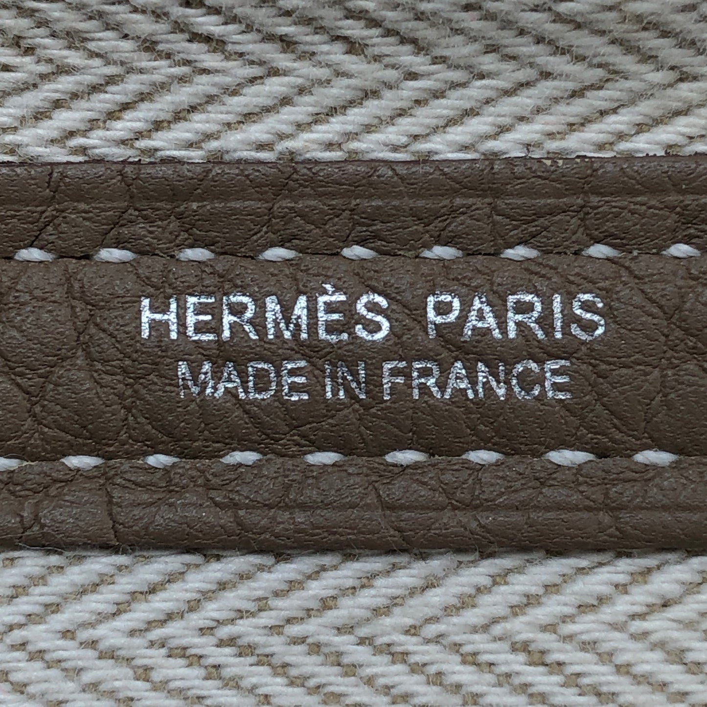 Hermes 2017 Taupe Garden Party 36 Tote Bag