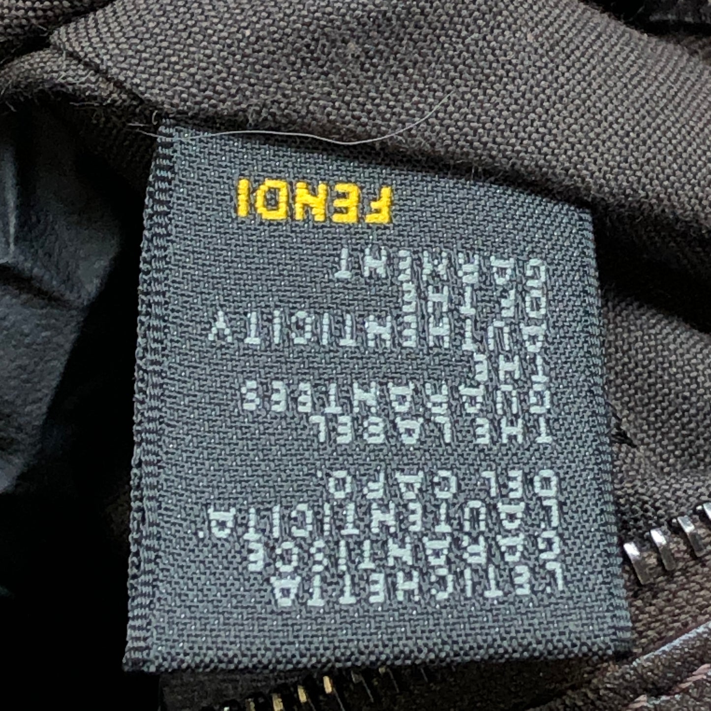 Fendi Zucca Shoulder Bag Brown
