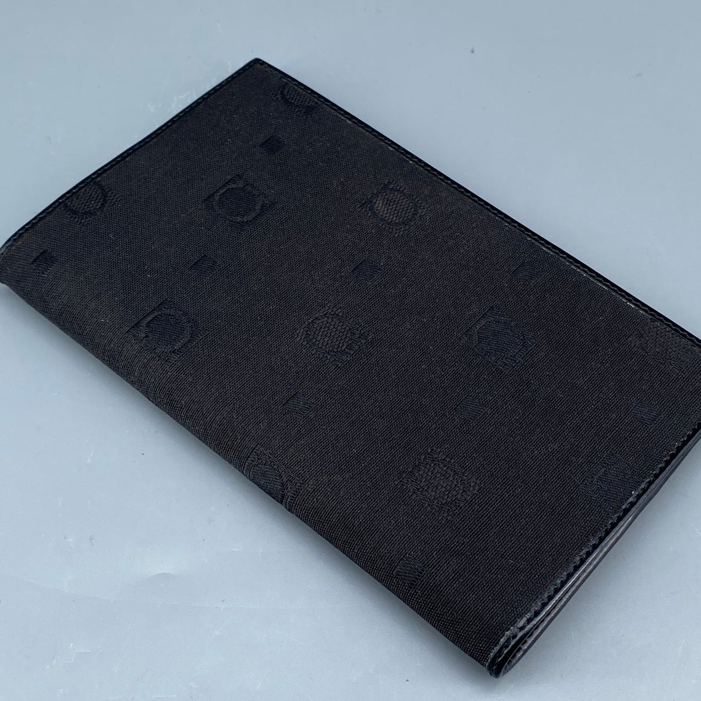 Ferragamo Black Canvas Short Bi-fold Wallet