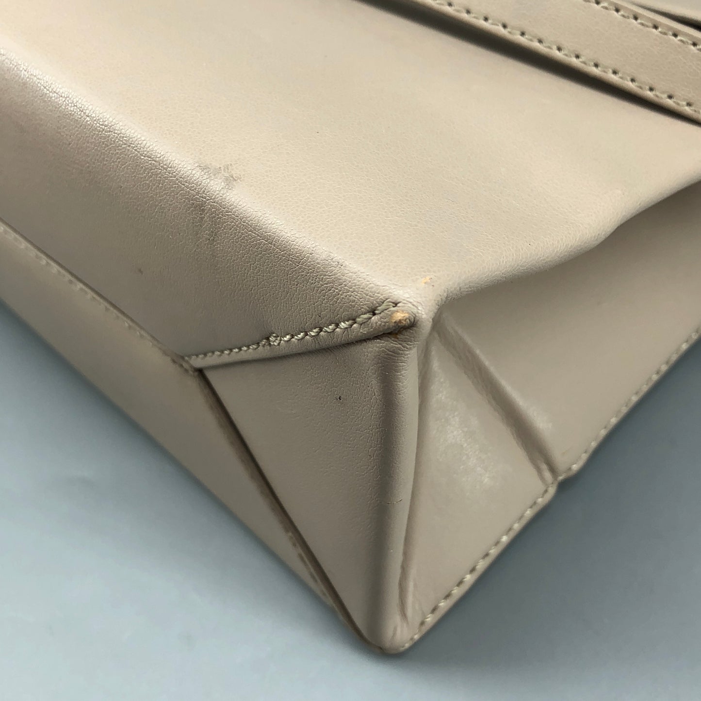 Stella McCartney Taupe Faux Leather Flap Crossbody Bag