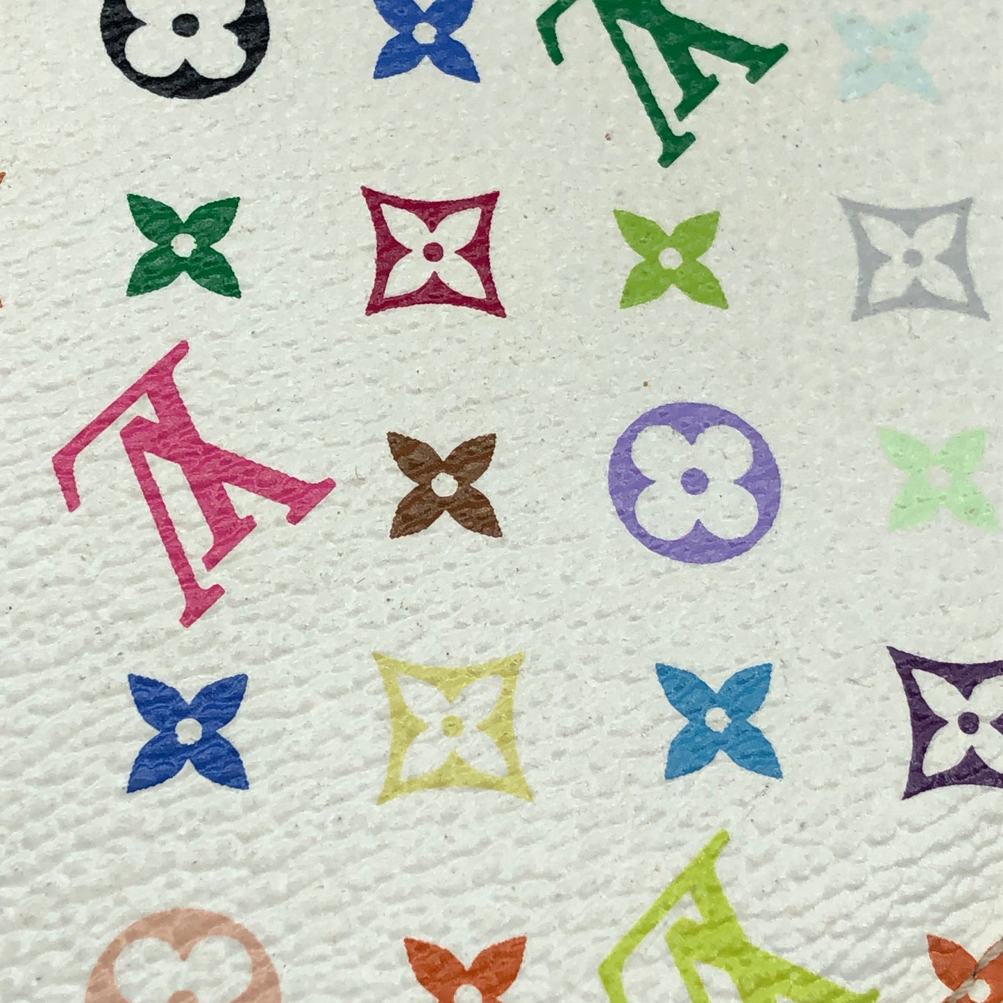 Louis Vuitton White Multicolor Monogram Zip Around Long Wallet