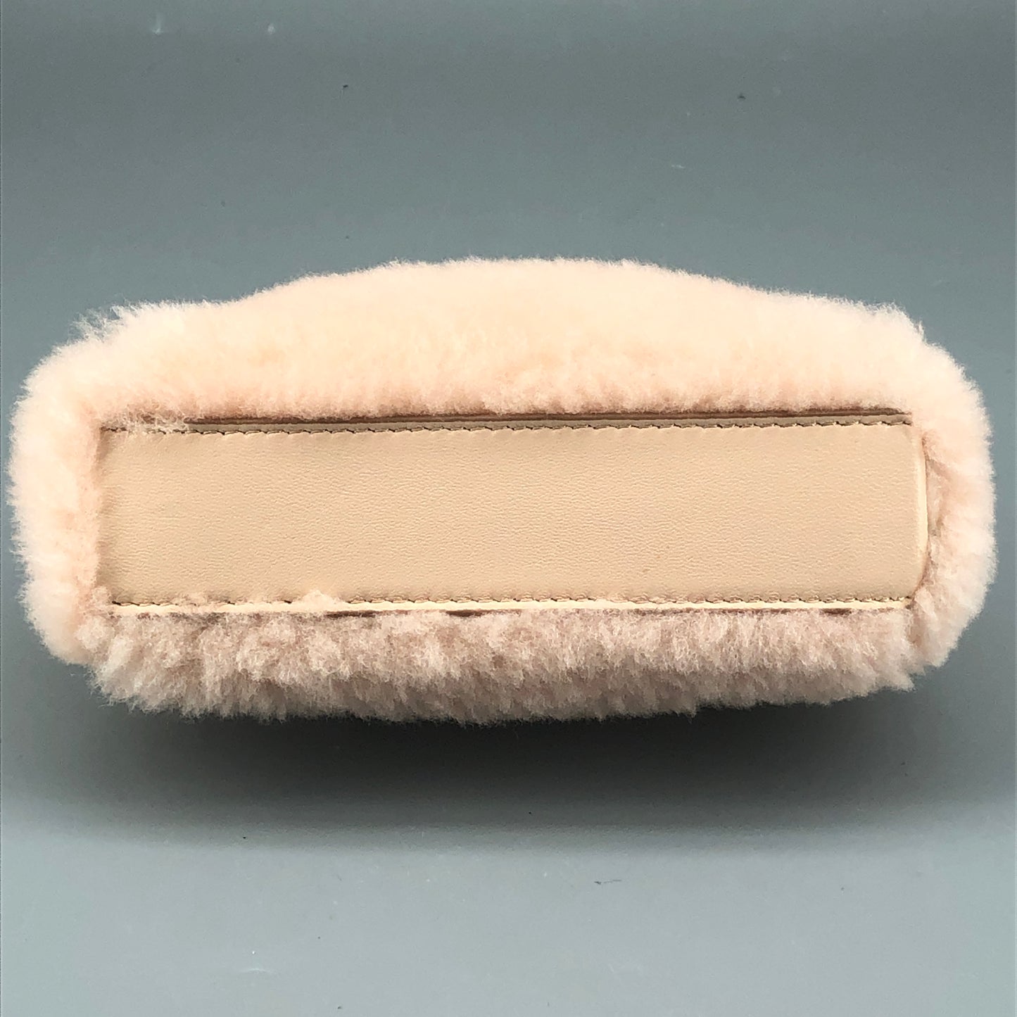 Fendi Peekaboo Mini Shearling Handbag Blush Pink