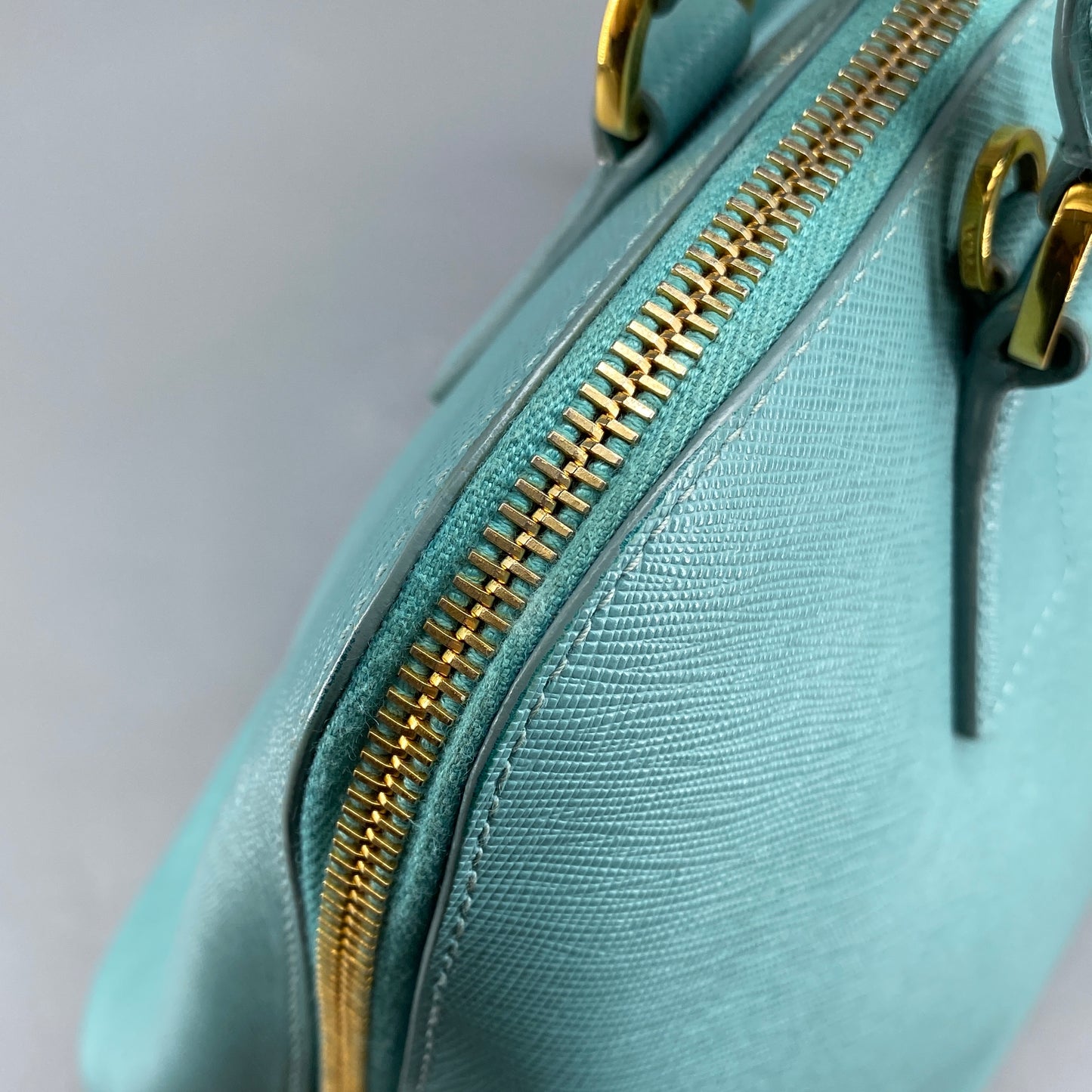 Prada Saffiano Tiffany Blue Promenade Handbag
