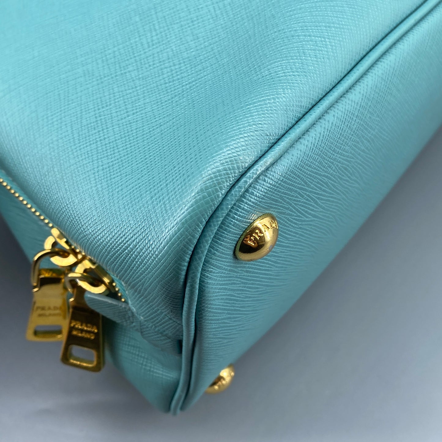 Prada Saffiano Tiffany Blue Promenade Handbag