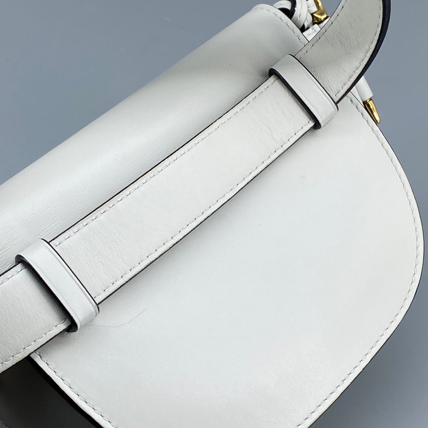 Loewe Gate Mini White Smooth Calfskin Belt Bag