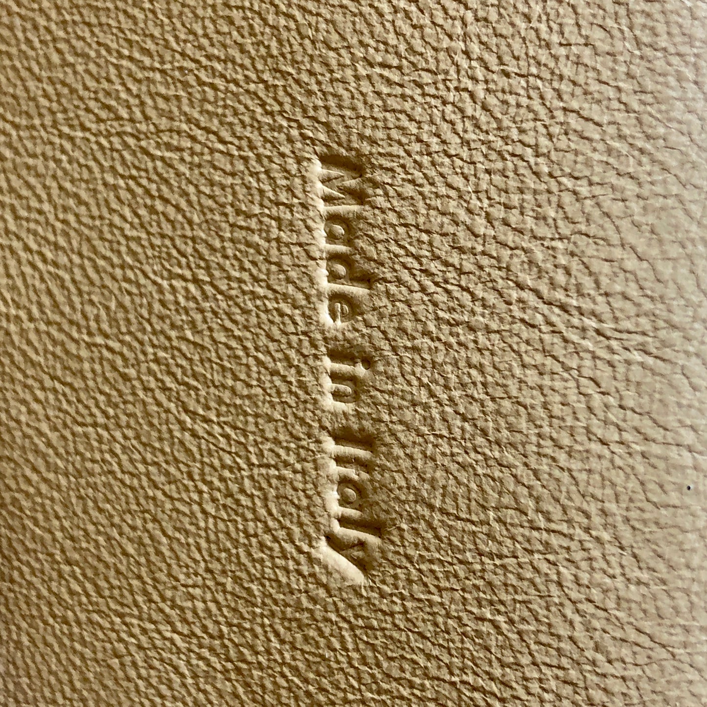Celine Yellow Grained Calfskin Leather Medium Belt Bag