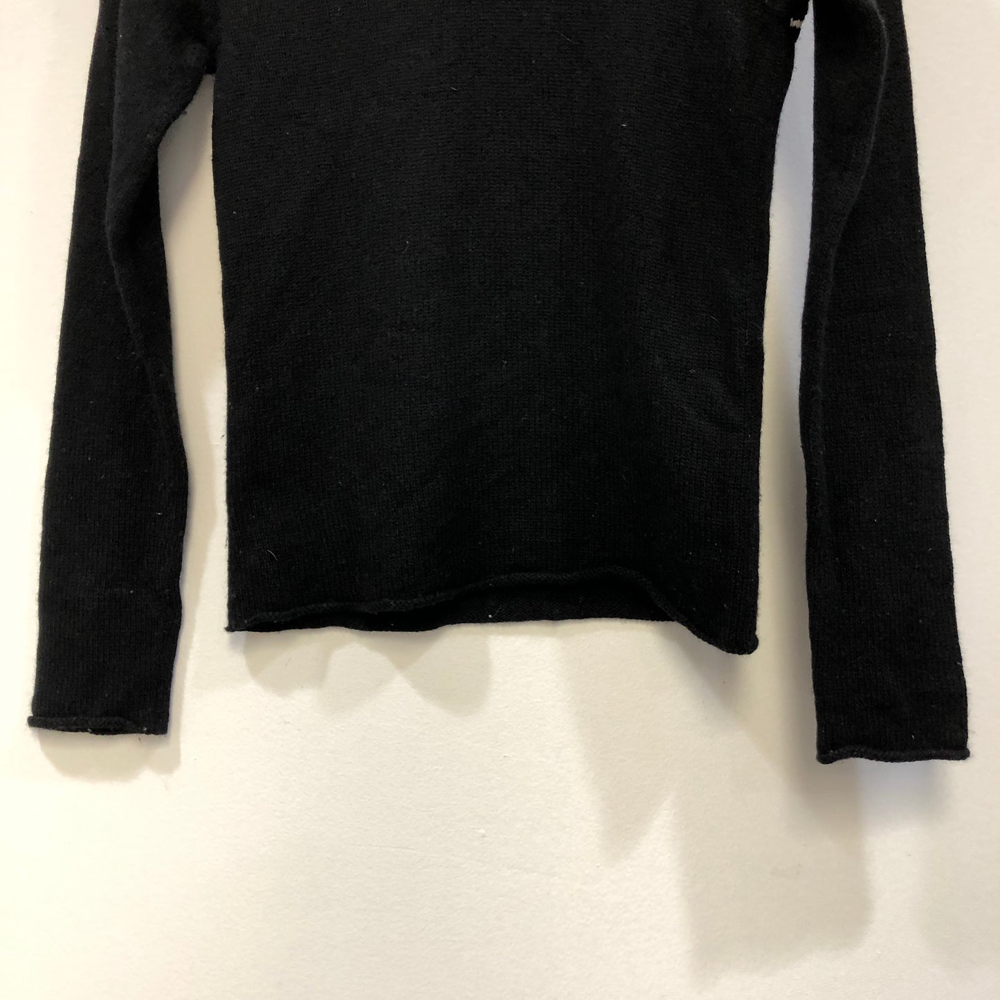 Christian Dior Black Fine Knit Star Logo Crew Neck Sweater Size USA 2