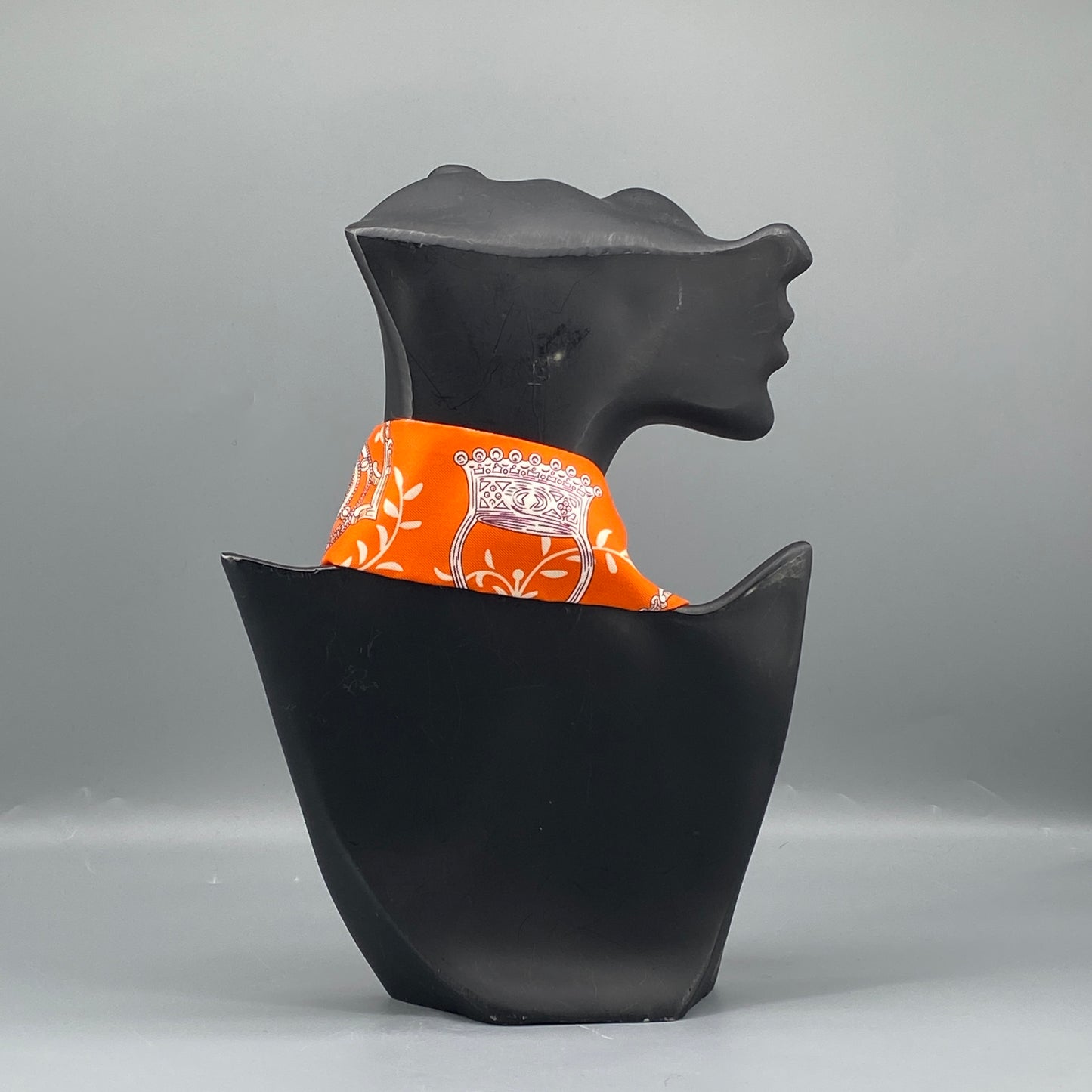 Hermes Twilly Silk Scarf Orange