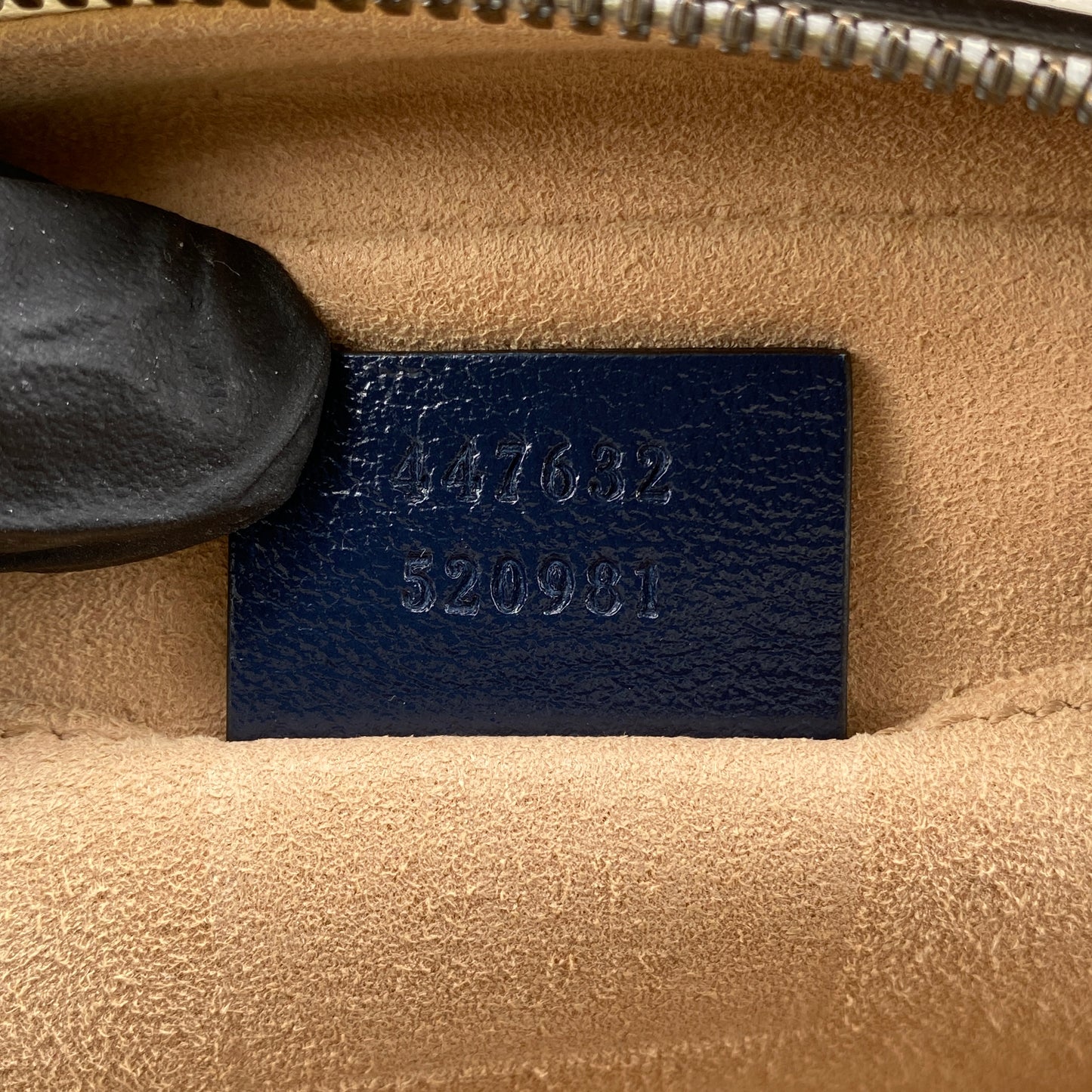 Gucci GG Marmont Chain Shoulder Bag Mystic White Blue Agata
