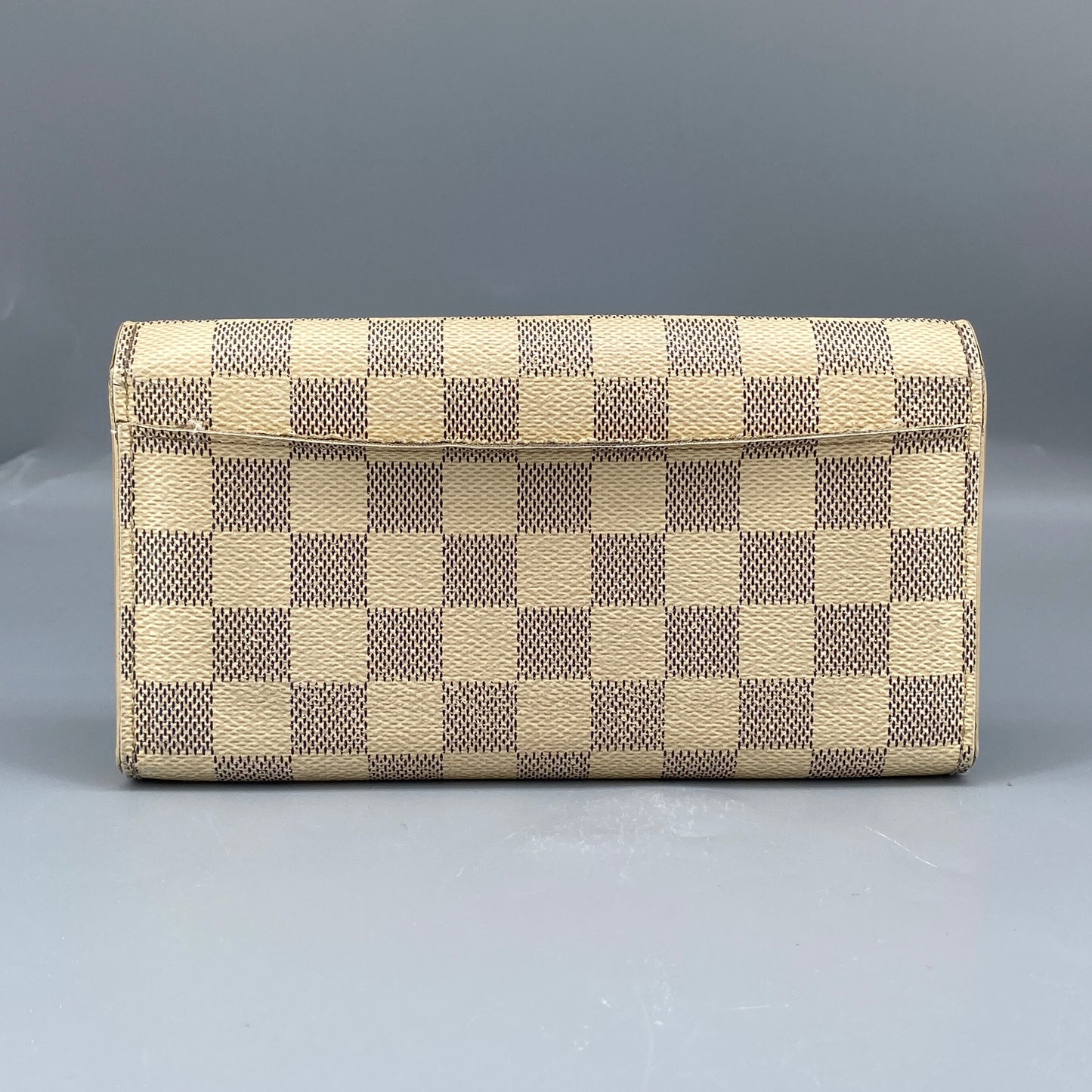 Louis Vuitton Cream Grey Damier Azur Envelope Wallet