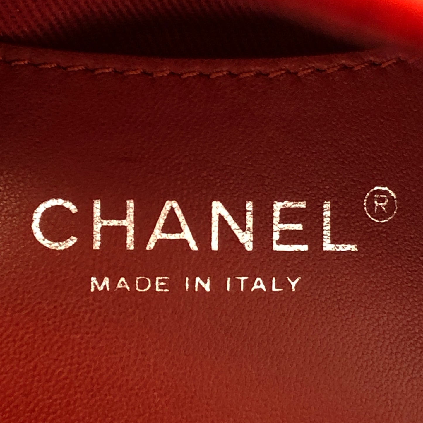 Chanel Just Mademoiselle Quilted Patent Leather Bowling Shoulder Bag Cherry Red