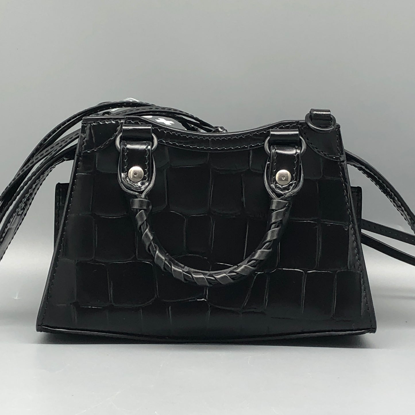 Balenciaga Neo Classic Mini Croc-Embossed Leather Bag
