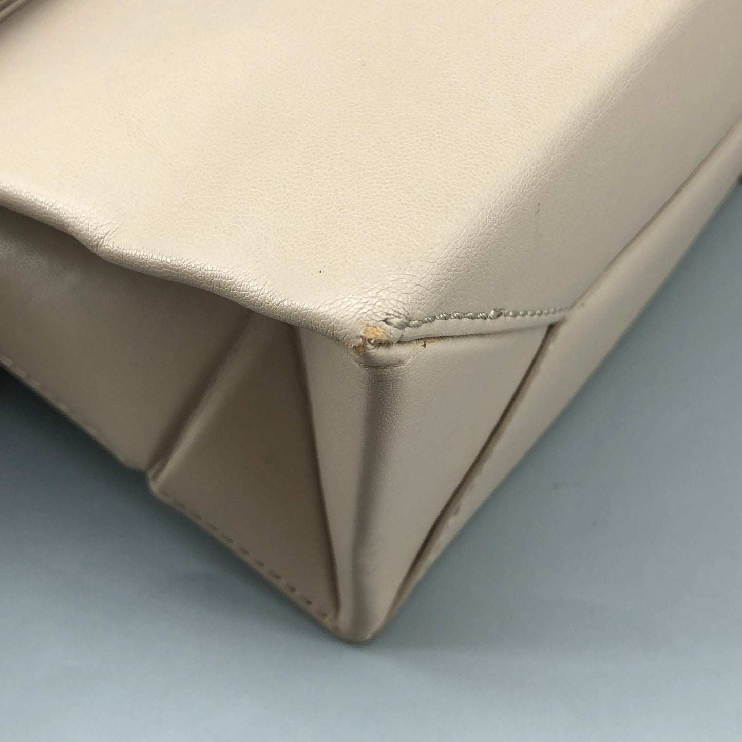 Stella McCartney Taupe Faux Leather Flap Crossbody Bag
